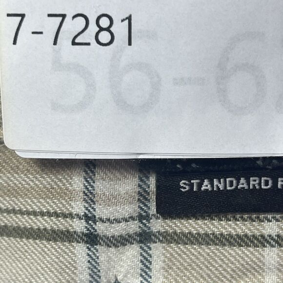 prAna Edgewater Shirt Mens Size XXL Chalk Plaid Button Down Long Sleeve NEW - Picture 12 of 12